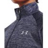 imageUnder Armour Womens Tech Twist  Zip LongSleeve Pullover558 Tempered Steel  Aurora Purple  Metallic Silver