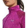 imageUnder Armour Womens Tech Twist  Zip LongSleeve Pullover573 Mystic Magenta  Rebel Pink  Metallic Silver