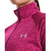 imageUnder Armour Womens Tech Twist  Zip LongSleeve Pullover635 Charged Cherry  Rebel Pink  Metallic Silver