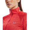 imageUnder Armour Womens Tech Twist  Zip LongSleeve Pullover638 Chakra  After Burn  Metallic Silver