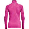 imageUnder Armour Womens Tech Twist  Zip LongSleeve Pullover652 Rebel Pink  Pink Elixir  Metallic Silver