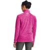 imageUnder Armour Womens Tech Twist  Zip LongSleeve Pullover652 Rebel Pink  Pink Elixir  Metallic Silver