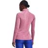 imageUnder Armour Womens Tech Twist  Zip LongSleeve Pullover669 Pace Pink  Prime Pink  Metallic Silver