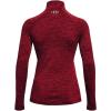 imageUnder Armour Womens Tech Twist  Zip LongSleeve Pullover690 Chestnut Red  Radio Red  Metallic Silver
