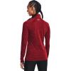 imageUnder Armour Womens Tech Twist  Zip LongSleeve Pullover690 Chestnut Red  Radio Red  Metallic Silver