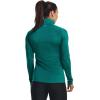 imageUnder Armour Womens Tech Twist  Zip LongSleeve Pullover722 Coastal Teal  Birdie Green  Metallic Silver