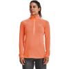 imageUnder Armour Womens Tech Twist  Zip LongSleeve Pullover866 Orange Blast  Orange Tropic  Metallic Silver