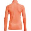 imageUnder Armour Womens Tech Twist  Zip LongSleeve Pullover866 Orange Blast  Orange Tropic  Metallic Silver