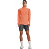 imageUnder Armour Womens Tech Twist  Zip LongSleeve Pullover866 Orange Blast  Orange Tropic  Metallic Silver