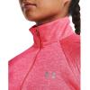 imageUnder Armour Womens Tech Twist  Zip LongSleeve PulloverCerise 653Metallic Silver