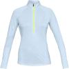 imageUnder Armour Womens Tech Twist  Zip LongSleeve PulloverCoded Blue 451Metallic Silver