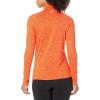 imageUnder Armour Womens Tech Twist  Zip LongSleeve PulloverDark Orange 860Metallic Silver