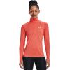 imageUnder Armour Womens Tech Twist  Zip LongSleeve PulloverElectric Tangerine 824Metallic Silver