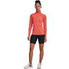 imageUnder Armour Womens Tech Twist  Zip LongSleeve PulloverElectric Tangerine 824Metallic Silver