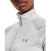 imageUnder Armour Womens Tech Twist  Zip LongSleeve PulloverHalo Gray 014Metallic Silver