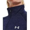 imageUnder Armour Womens Tech Twist  Zip LongSleeve PulloverMidnight Navy 410Metallic Silver
