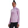 imageUnder Armour Womens Tech Twist  Zip LongSleeve PulloverOctane 566Metallic Silver