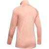 imageUnder Armour Womens Tech Twist  Zip LongSleeve PulloverPeach Frost 845Metallic Silver