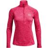 imageUnder Armour Womens Tech Twist  Zip LongSleeve PulloverPenta Pink 975Metallic Silver