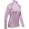 imageUnder Armour Womens Tech Twist  Zip LongSleeve PulloverPink Fog 694Metallic Silver