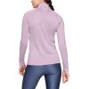 imageUnder Armour Womens Tech Twist  Zip LongSleeve PulloverPink Fog 694Metallic Silver