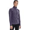 imageUnder Armour Womens Tech Twist  Zip LongSleeve PulloverPurple Switch 571Metallic Silver