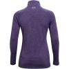 imageUnder Armour Womens Tech Twist  Zip LongSleeve PulloverPurple Zest 754Metallic Silver