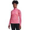 imageUnder Armour Womens Tech Twist  Zip LongSleeve PulloverRetro Pink 676Metallic Silver
