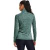 imageUnder Armour Womens Tech Twist  Zip LongSleeve PulloverSaxon Green 386Translucent