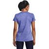 imageUnder Armour Womens Tech Twist TShirt495 Baja Blue  Nebula Purple  Metallic Silver