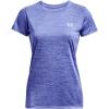 imageUnder Armour Womens Tech Twist TShirt495 Baja Blue  Nebula Purple  Metallic Silver