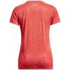 imageUnder Armour Womens Tech Twist TShirt629 Beta  Pomegranate  Metallic Silver