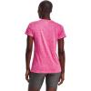 imageUnder Armour Womens Tech Twist TShirt652 Rebel Pink  White  Metallic Silver