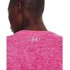 imageUnder Armour Womens Tech Twist TShirt652 Rebel Pink  White  Metallic Silver