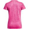 imageUnder Armour Womens Tech Twist TShirt652 Rebel Pink  White  Metallic Silver