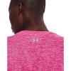 imageUnder Armour Womens Tech Twist TShirt652 Rebel Pink  White  Metallic Silver