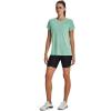 imageUnder Armour Womens Tech Twist TShirt958 Green Breeze  White  Metallic Silver