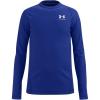 imageUnder Armour Boys ColdGear Long Sleeve TShirtRoyal 400White