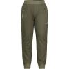 imageUnder Armour Boys Pennant Tapered Track Pants Jogger Style Sweatpants with Zipper PocketsMarine Od Green