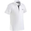imageUnder Armour Boys Short Sleeve Ua Match Polo Collared Shirt Chest Logo Soft ampamp ComfortableWhite Carbon Heather Graphite