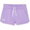 imageUnder Armour Girls Rival Fleece ShortsVivid Lilac 560White