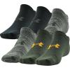 imageUnder Armour Mens Essential Lite No Show Socks 6PairsBaroque Green Assorted Lockedin Fit