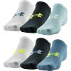 imageUnder Armour Mens Essential Lite No Show Socks 6PairsStatic Blue Assorted
