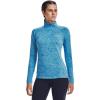 imageUnder Armour Womens Tech Twist  Zip LongSleeve Pullover419 Capri  Fuse Teal  Metallic Silver
