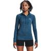 imageUnder Armour Womens Tech Twist  Zip LongSleeve Pullover427 Varsity Blue  Blizzard  Metallic Silver