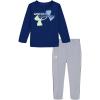 imageUnder Armour babyboys Long Sleeve Shirt and Jogger Set Durable Stretch and LightweightNavy Twist Logo