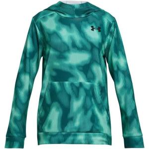 imageUnder Armour Boys Fleece Printed Hoodie361 Neo Turquoise   Black