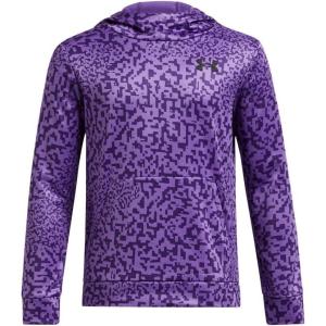 imageUnder Armour Boys Fleece Printed Hoodie525 Lavish  Purple  Black