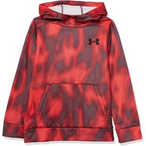 imageUnder Armour Boys Fleece Printed Hoodie600 Dark Maroon   Black