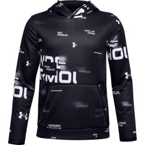 imageUnder Armour Boys Fleece Printed HoodieBlack 001